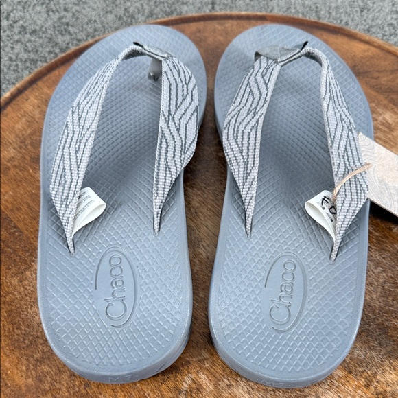 Chaco Sandals Mens 7 Classic Flip Flop Thong Serpent Gray Camp Outdoor - Picture 5 of 14